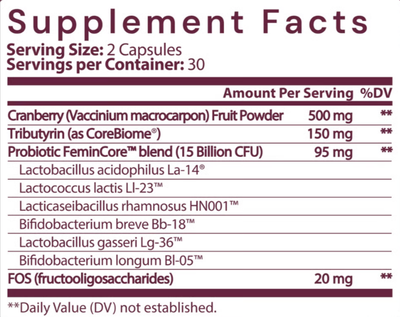 Bioma Feminine Health Synbiotic Supplements