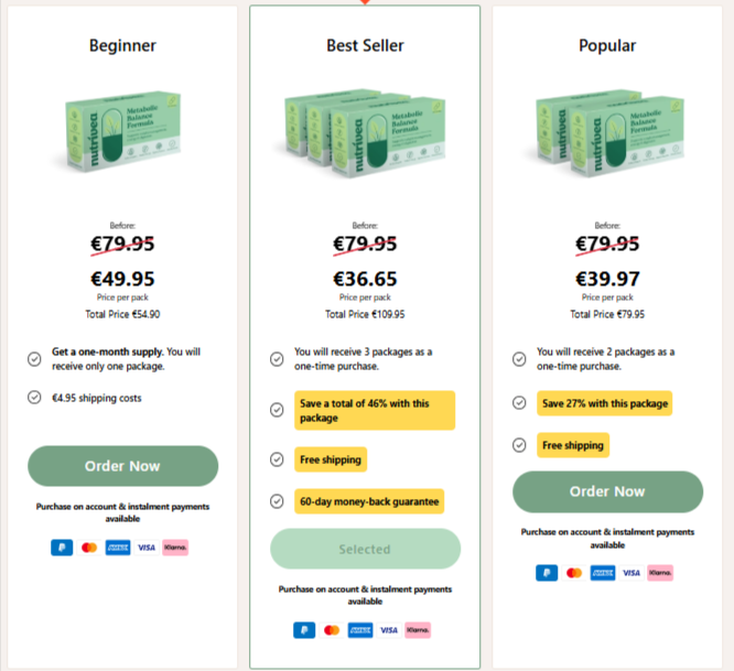 Nutrivea Keto Capsules Ireland Price Details